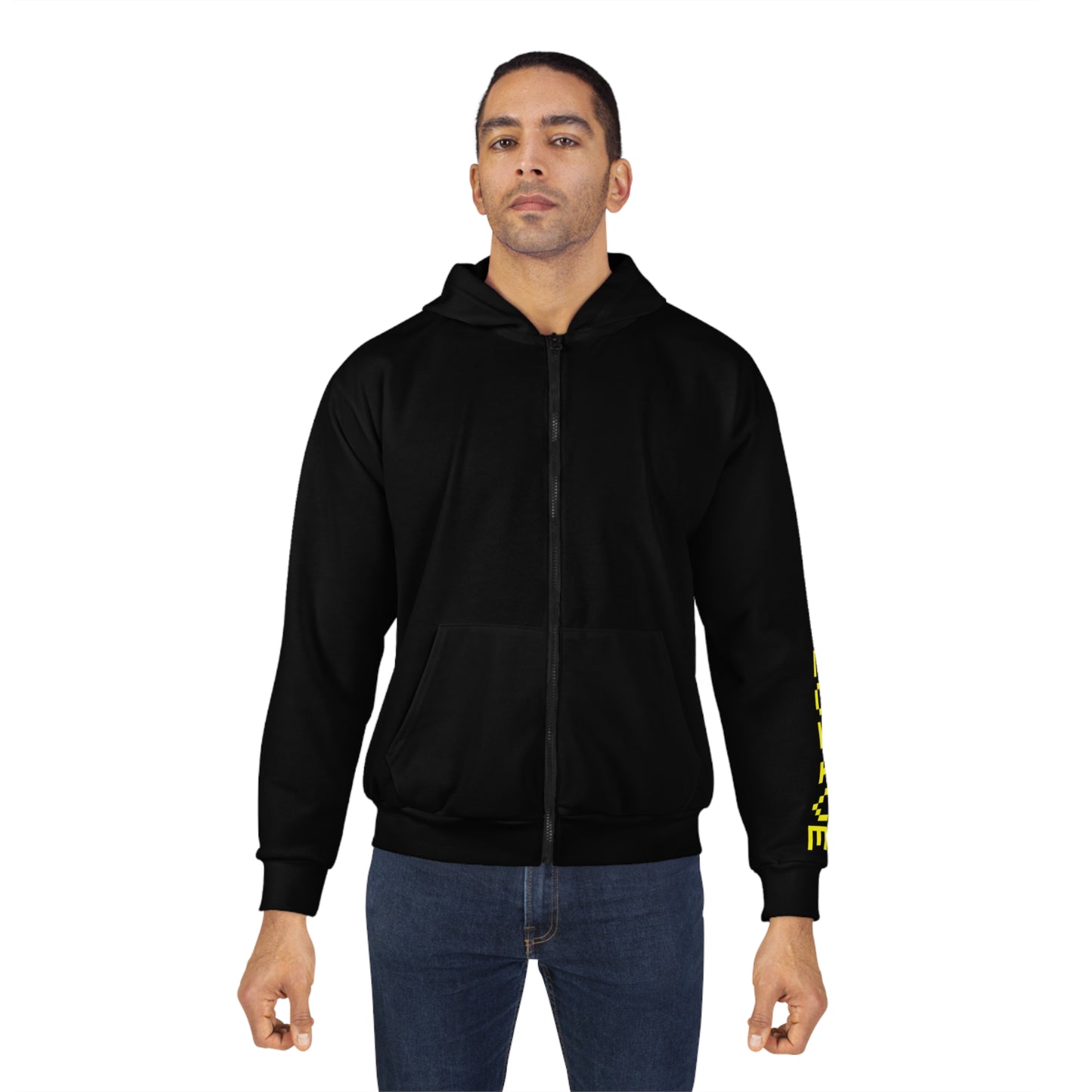 So Exclusive Black Unisex Zip Hoodie- Gamer Font