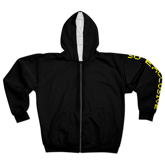 So Exclusive Black Unisex Zip Hoodie- Gamer Font