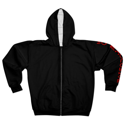 So Exclusive Black Unisex Zip Hoodie- Gamer Font
